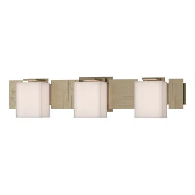 Hubbardton Forge Impressions 3 Light Sconce In Soft Gold