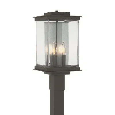 Hubbardton Forge Kingston 1 - Light 20.1" H Hardwired Lantern Head In Translucent Vintage Platinum,coastal Dark Smoke