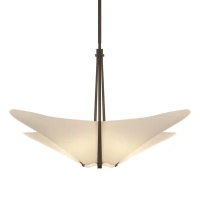 Hubbardton Forge Kirigami 4 - Light Unique/statement Geometric Pendant In Bronze