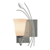Hubbardton Forge Leaf 1 - Light Dimmable Armed Sconce In Vintage Platinum