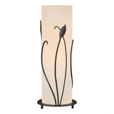 Hubbardton Forge Leaf 18" Table Lamp In Black