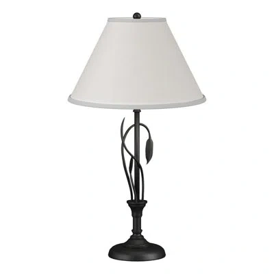 Hubbardton Forge Leaf 26.4" Table Lamp In Black