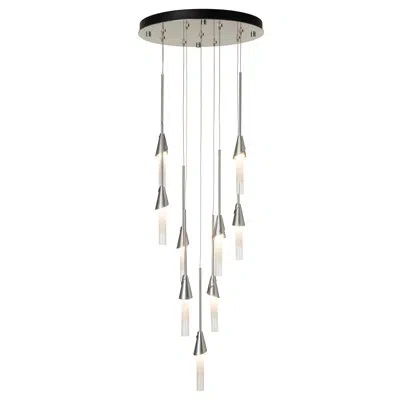 Hubbardton Forge Lilium Round Pendant In Sterling
