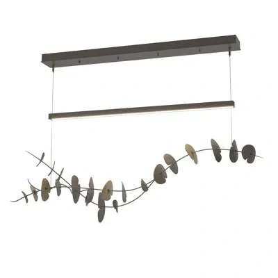 Hubbardton Forge Lily 1 - Light Pendant In Dark Smoke,soft Gold