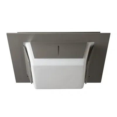 Hubbardton Forge Linea Outdoor Flush Mount In Coastal Burnished Steel