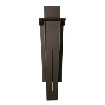 Hubbardton Forge Linea Outdoor Wall Sconce In Coastal Dark Smoke