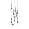 Hubbardton Forge Link 9 - Light Pendant In Bronze,clear Glass