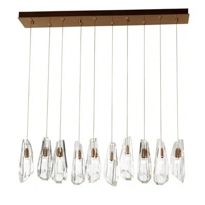 Hubbardton Forge Luma 10 - Light Crystal Pendant In Bronze