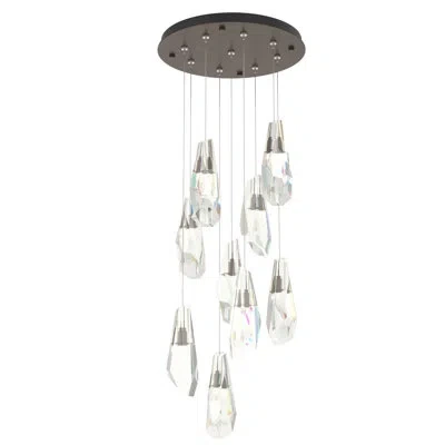 Hubbardton Forge Luma 9 - Light Crystal Pendant In Bronze