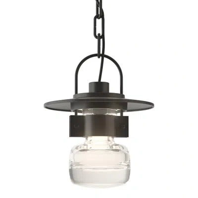 Hubbardton Forge Mason 1 - Light Outdoor Pendant In Black
