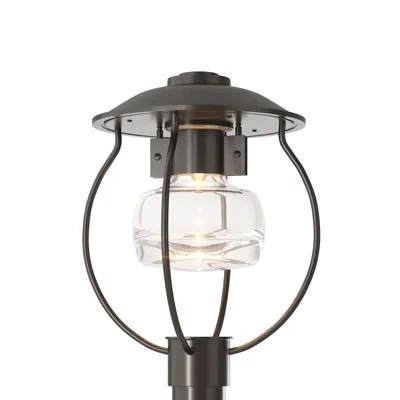Hubbardton Forge Mason Post Light - Clear Glass In Oil Rubbed Bronze
