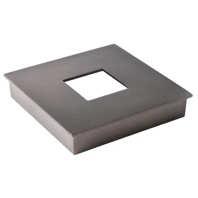 Hubbardton Forge Medium Square Cover Cap Outdoor - Coastal Dark Smoke Finish - Made To Order