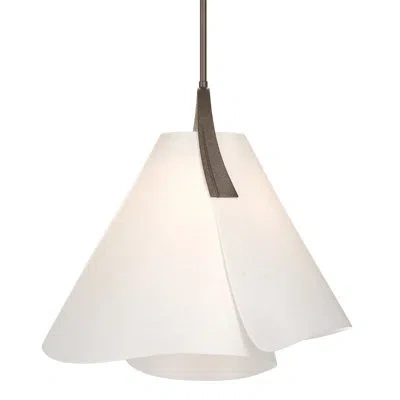 Hubbardton Forge Mobius 1 - Light 17.5" Wide Single Pendant In Translucent Bronze