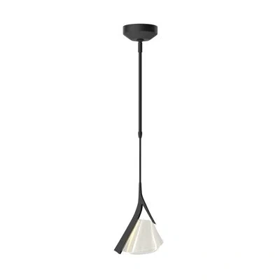 Hubbardton Forge Mobius 1 - Light Single Led Pendant In Black