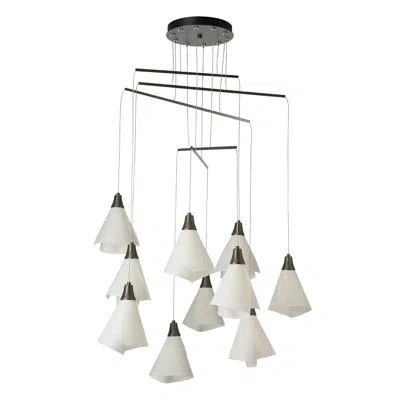 Hubbardton Forge Mobius 10-light Mobile Pendant - Standard Overall Height In White