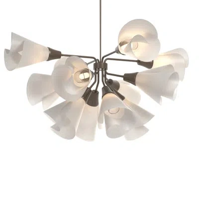 Hubbardton Forge Mobius 12 - Light Sputnik Modern Linear Chandelier In Bronze