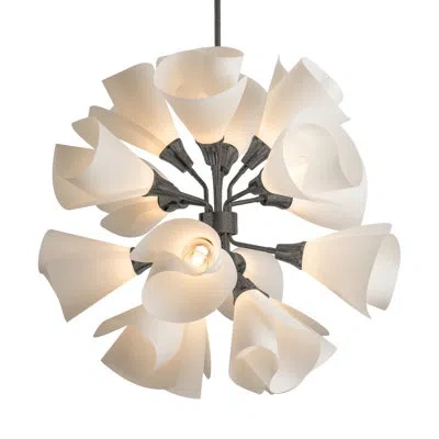 Hubbardton Forge Mobius 16 - Light Sputnik Sphere Chandelier In Natural Iron