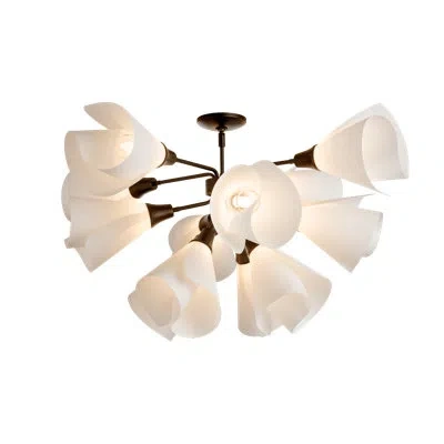 Hubbardton Forge Mobius 38.1" Wide 12 - Light Sputnik Semi Flush Mount In Bronze