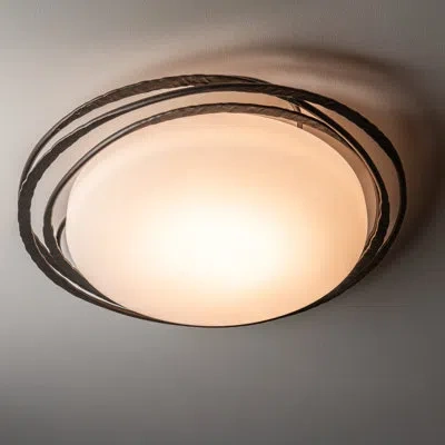 Hubbardton Forge Nova Led Flush Mount In Oil Rubbed Bronze