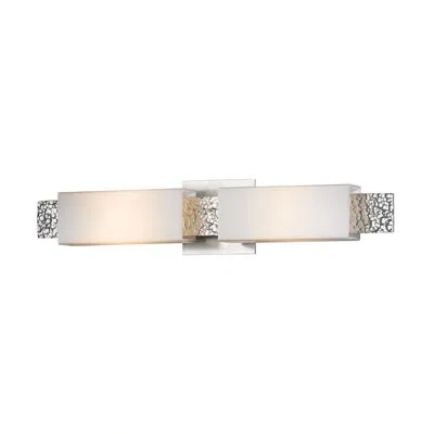 Hubbardton Forge Oceanus 2 Light Sconce In Vintage Platinum