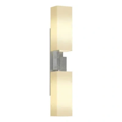 Hubbardton Forge Ondrian 2 Light Sconce In Vintage Platinum