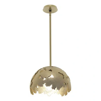 Hubbardton Forge Pangea 1 - Light Dome Pendant In Modern Brass
