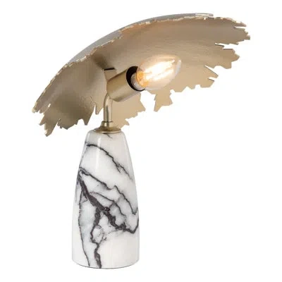 Hubbardton Forge Pangea Mini Table Lamp In White,lilac Marble