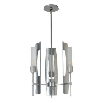 Hubbardton Forge Passage 3 - Light Dimmable Ring Chandelier In White,frosted Glass