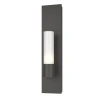 Hubbardton Forge Pillar 1 - Light Armed Sconce In Natural Iron,opal