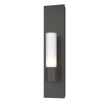 Hubbardton Forge Pillar 1 - Light Armed Sconce In Natural Iron,opal