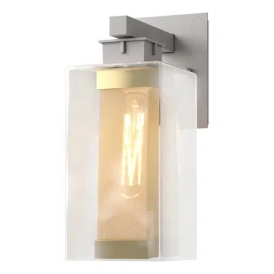 Hubbardton Forge Polaris Outdoor Armed Sconce In Coastal Gold,coastal Burnished Steel