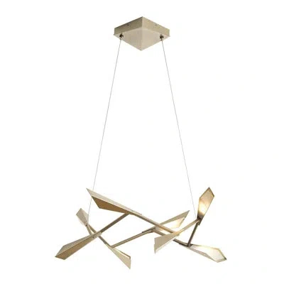 Hubbardton Forge Quill 8 - Light Led Pendant In White,white