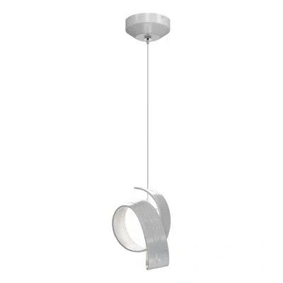 Hubbardton Forge Riza 1 - Light Unique Geometric Pendant In White