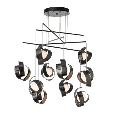 Hubbardton Forge Riza 10-light Mobile Pendant - Standard Overall Height In White