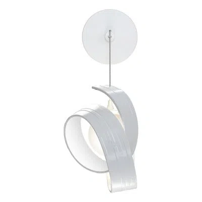 Hubbardton Forge Riza Aluminum Armed Sconce In White