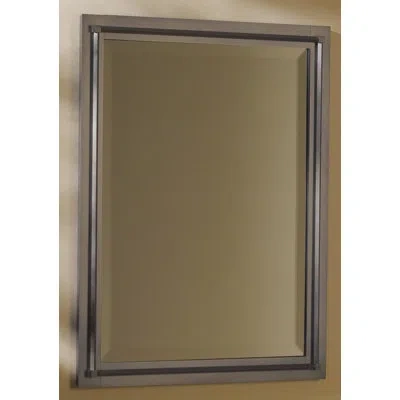 Hubbardton Forge Rook Industrial Beveled Accent Mirror In Bronze