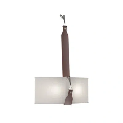 Hubbardton Forge Saratoga Half Drum Shade 2 Light Wall Sconce In Polished Nickel,british Brown,flax