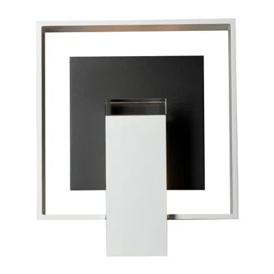 Hubbardton Forge Shadow Box Outdoor Armed Sconce In Oil Rubbed Bronze,natural Iron