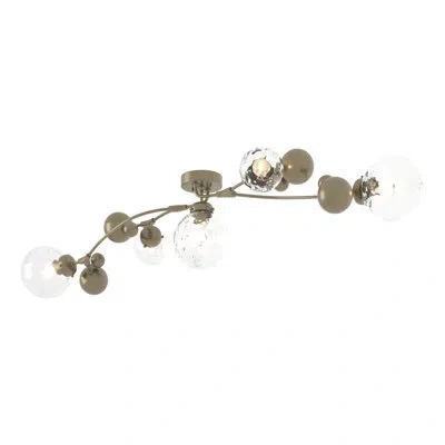 Hubbardton Forge Sprig 5 - Light 61.7" Semi Flush Mount In Water,soft Gold