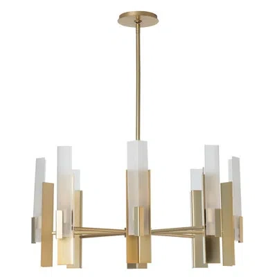 Hubbardton Forge Summit 8 - Light Ring Chandelier In White,frosted Glass