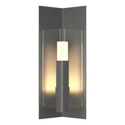Hubbardton Forge Summit Steel Wall Light In Natural Iron,clear