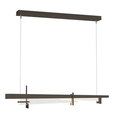 Hubbardton Forge Tenon 1 - Light Kitchen Island Rectangle Led Pendant In Bronze