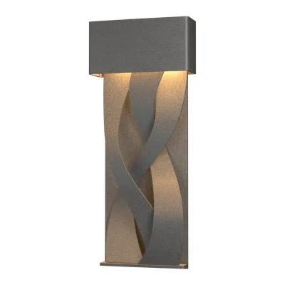 Hubbardton Forge Tress Outdoor Flush Mount In Coastal Natural Iron