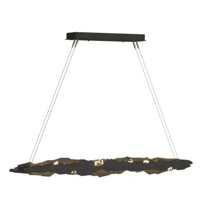 Hubbardton Forge Trove Kitchen Island Led Pendant In Dark Smoke