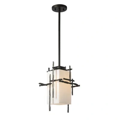 Hubbardton Forge Tura 1 - Bulb 15.1" H Outdoor Pendant In Coastal Oil Rubbed Bronze