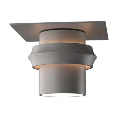 Hubbardton Forge Twilight 1 - Bulb Hardwired Outdoor Semi Flush Mount In Coastal Burnished Steel
