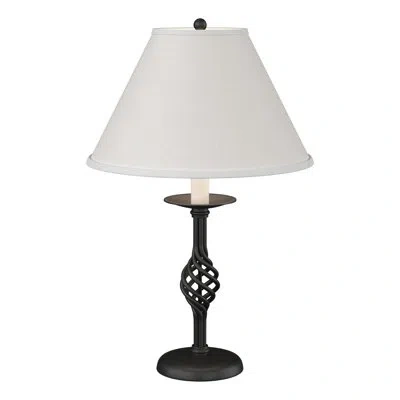 Hubbardton Forge Twist Basket 25.5" Table Lamp In Black