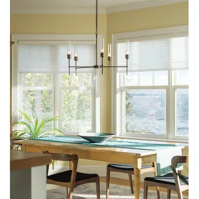 Hubbardton Forge Vela 5 - Light Sputnik Sphere Chandelier In Dark Smoke,clear Glass