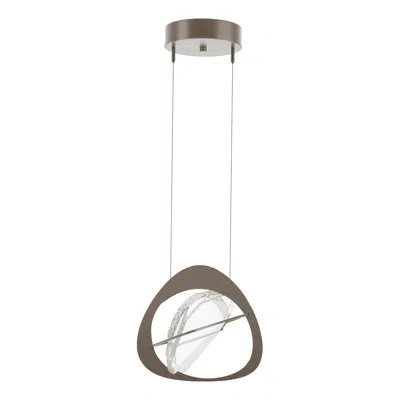 Hubbardton Forge Venn 1 - Light Unique Geometric Led Pendant In Bronze