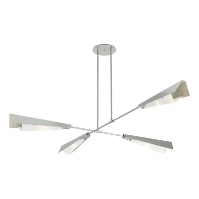 Hubbardton Forge Vertex 4 - Light Sputnik Novelty Chandelier In Vintage Platinum,white